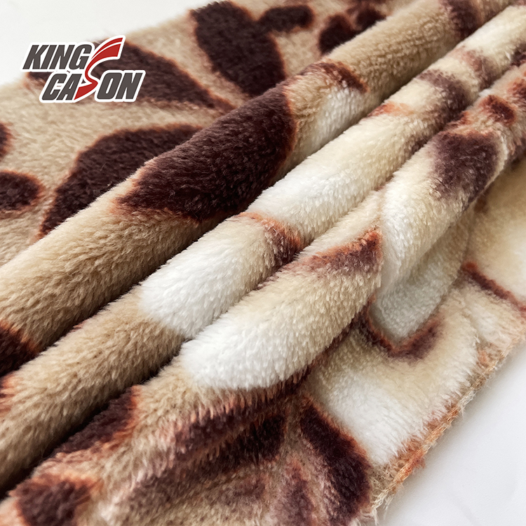 Soft Double Sides Burnt Out Flannel Fleece Fabric