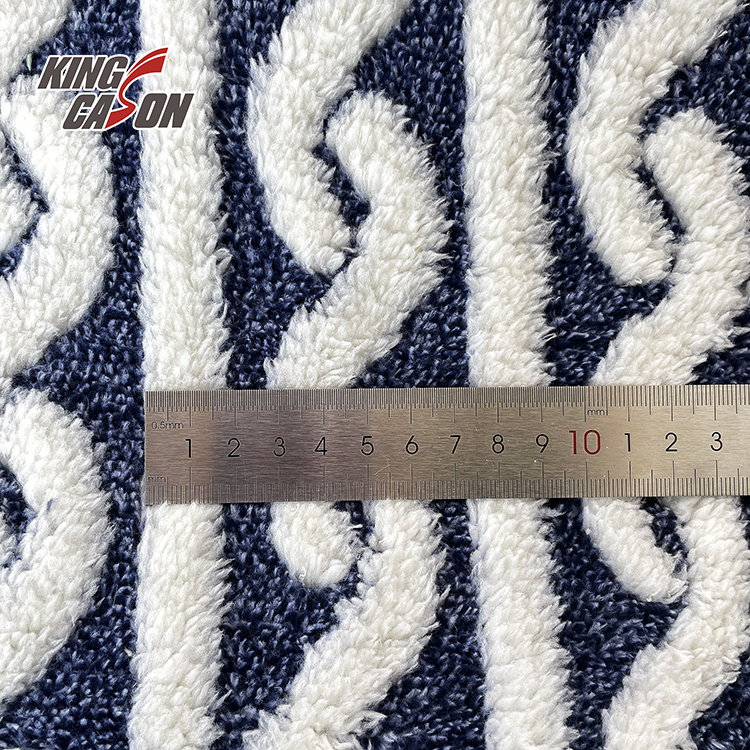 Wholesale AB Yarn Jacquard One Side Sherpa Fabric for Pajamas