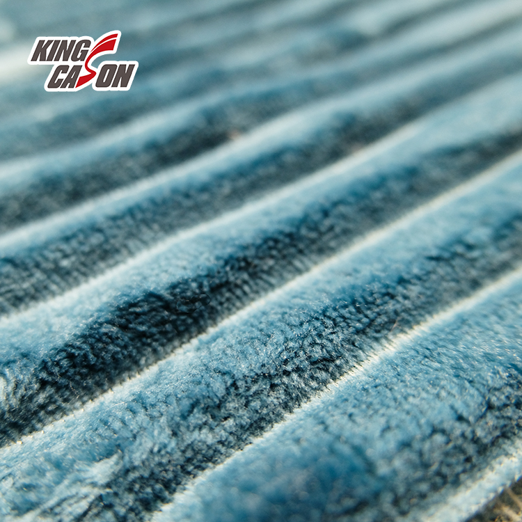 Jacquard Stripe Two Sides Flannel Fleece Fabric