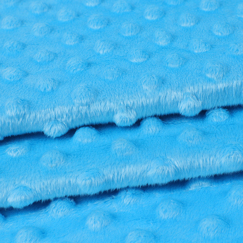 Plain Kninted Polyester Minky Fabric 