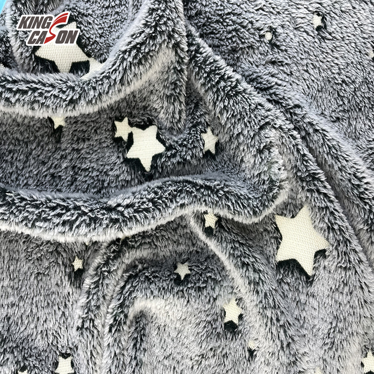 Knitted Polyester Coral Fleece Fabric 