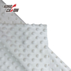 Solid Color White Minky Dot Fleece Fabric
