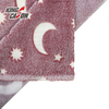 Red Moon Glow in The Dark Fleece Fabric