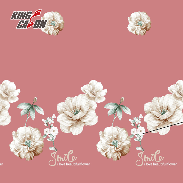 Kingcason Super Soft Plant Print Flannel Fleece Fabric3