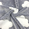 Cloud Grey Glow in The Dark Flannel Fleece Fabric 