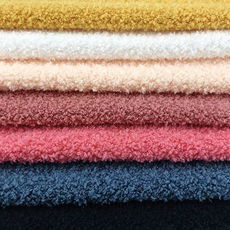 Single Side Soft Soild Color Sherpa Fleece Fabric