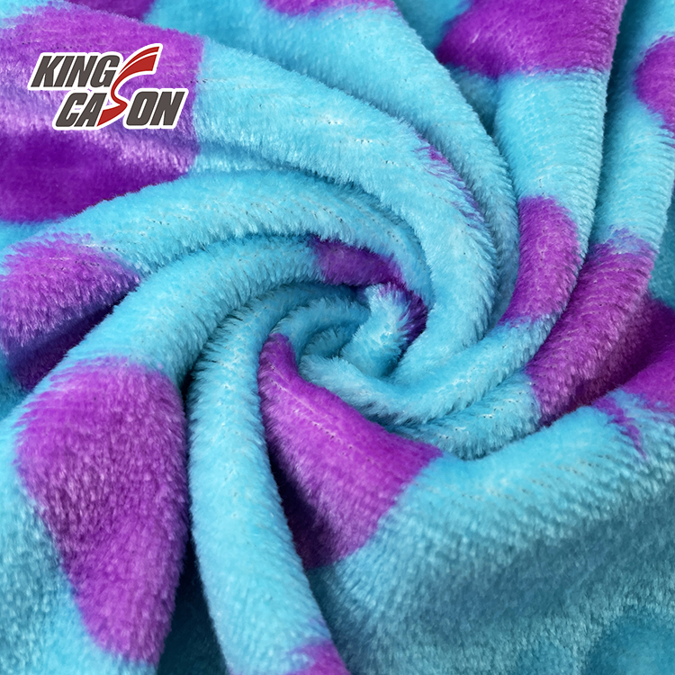 Wholesale Weft knitting Solid Color Polyester Flannel Fleece Fabric