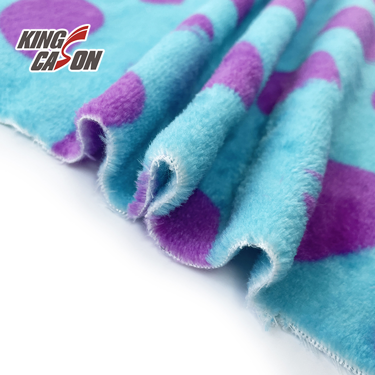 Wholesale Weft knitting Solid Color Polyester Flannel Fleece Fabric