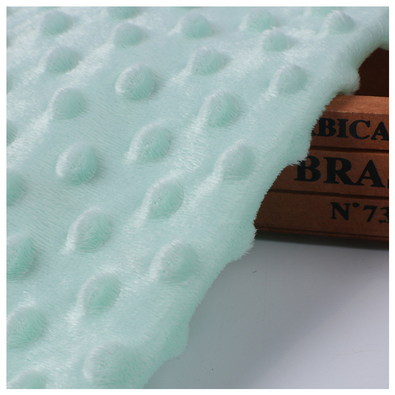 Plain Kninted Polyester Minky Fabric 