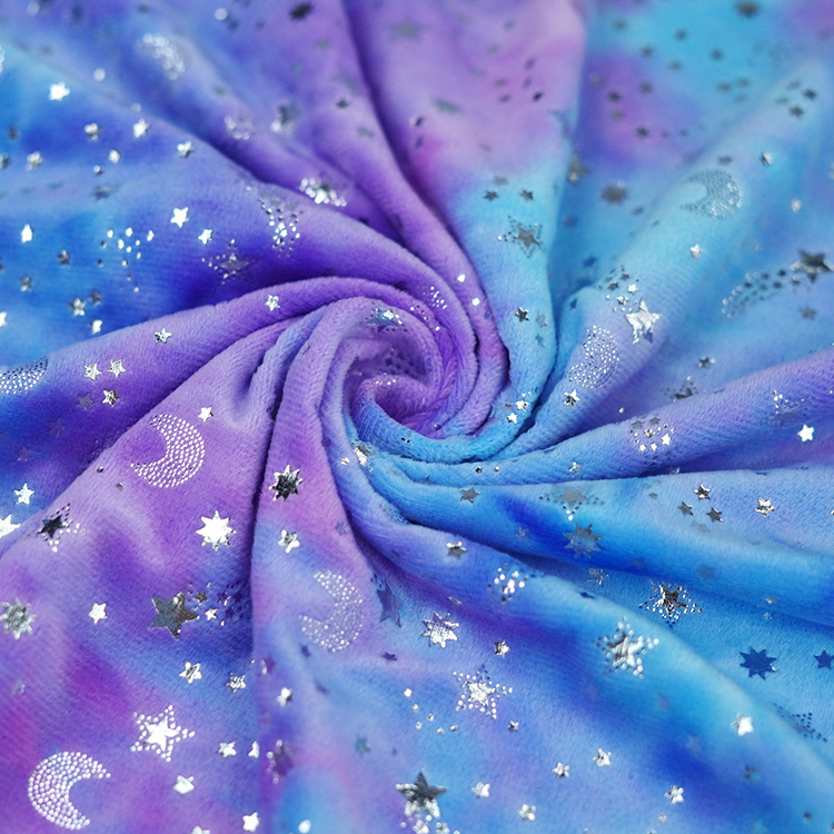 Tie-dye Sliver Stamp Flannel Fleece