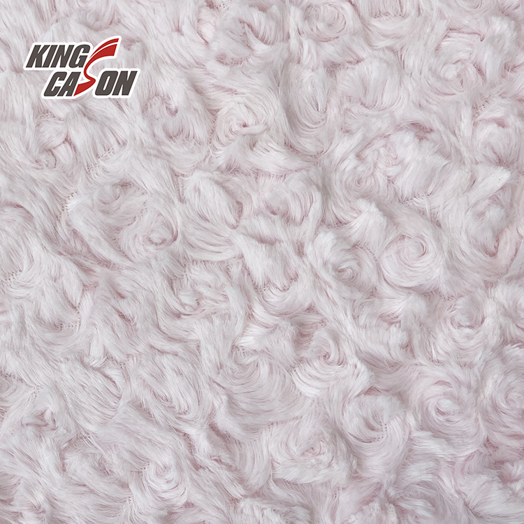 Solied Color Long Pile Rabbit Faux Fur Fabric