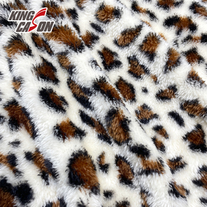 Short Pile Dyeing Polyester Sherpa Fleece Fabric 