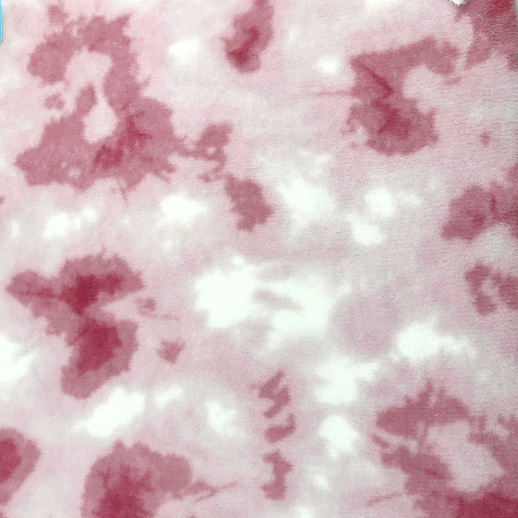Tie-dye Double Side Coral Fleece Fabric 