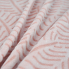 Pink Carving Flannel Fleece Fabric
