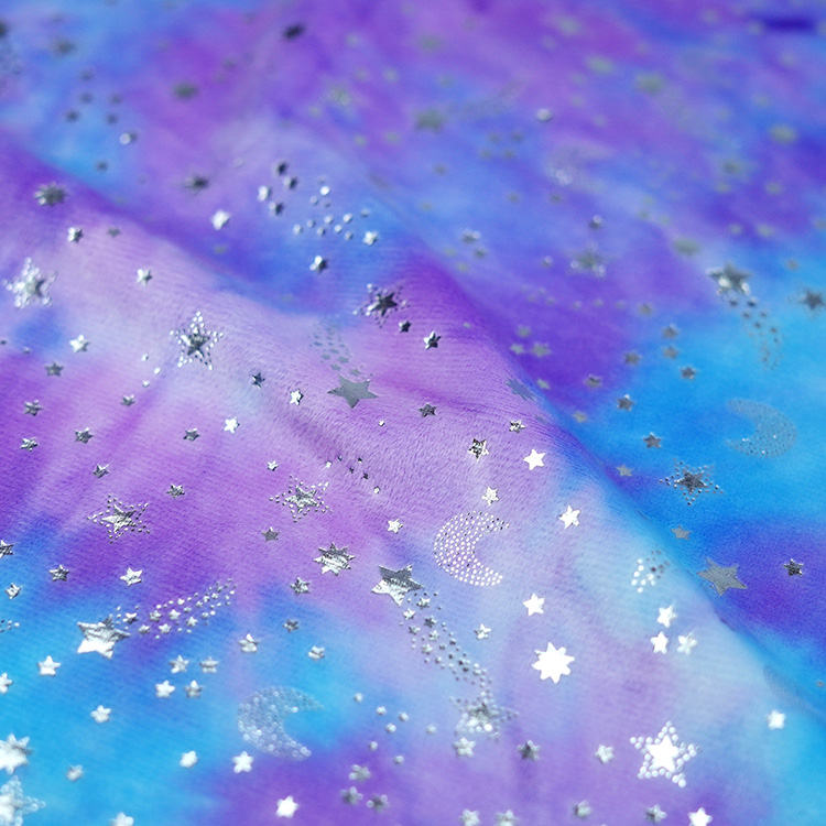 Tie-dye Sliver Stamp Flannel Fleece