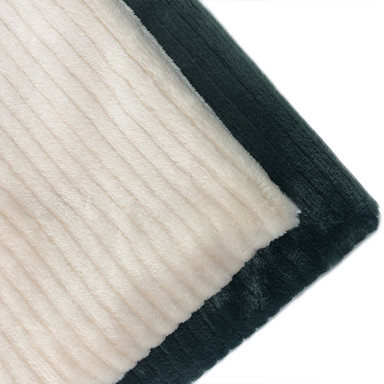 Double Side Stripe Flannel Fleece